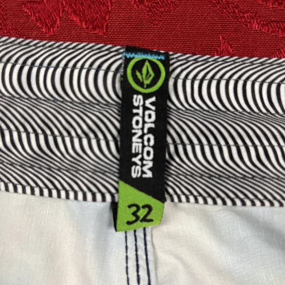 Volcom Mashed Stoney Boardshorts Mens 32 Blue Orange Surfer Beach Swim Trunks - Picture 4 of 10